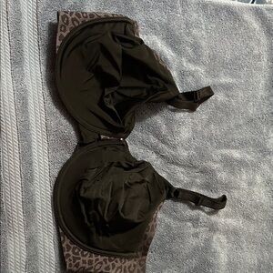 Olga Black and Brown Bra